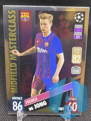 2021-22 Topps Match Attax UCL Midfield Masterclass Frenkie de Jong #218